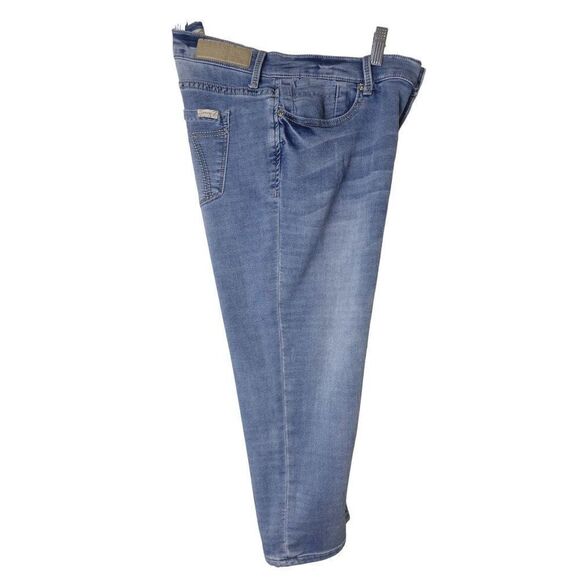 Seven7 Women's Mid Rise Easy Fit Straight Leg Denim Cropped Jeans Size 10 - Picture 2 of 6